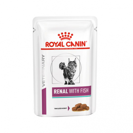 Royal Canin VDIET Feline Renal Fish Pouch 12X85G