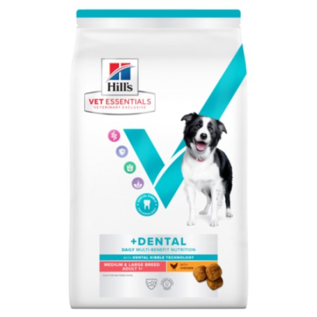  Hill's VetEssentials Canine Multi-Benefit Dental Adult Medium/Large Breed Chicken 2KG