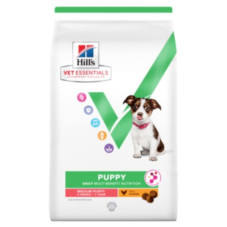 Hill's VetEssentials Canine Multi-Benefit Puppy Medium ActivBiome Chicken 2KG	