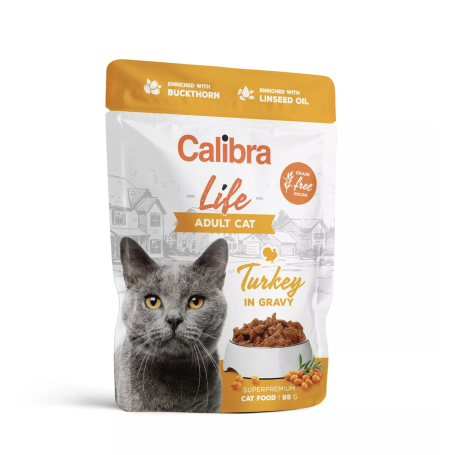 Calibra Cat Life Pouches - Turkey in Gravy