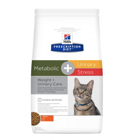 Hill's Pdiet Metabolic + Urinary Stress kat Hill's PRESCRIPTION DIET Metabolic + Urinary Stress Feline