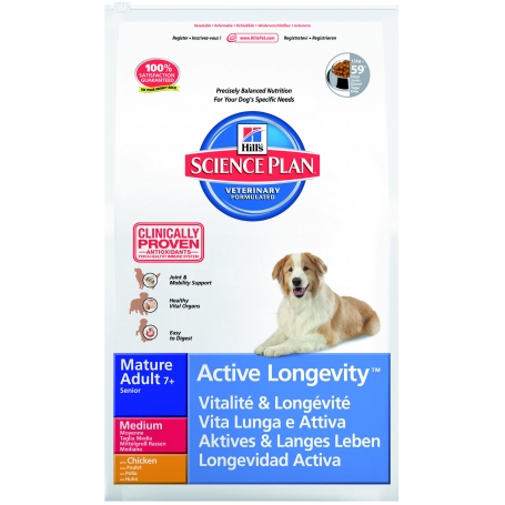 Science Plan Canine Mature Adult 7+ Active Longevity Medium Chicken Science Plan Canine Mature Adult 7+ Active Longevity Medium Chicken