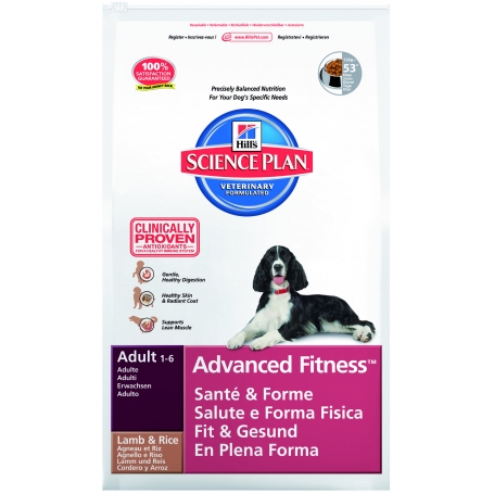 Science Plan Canine Adult Advanced Fitness Medium Lamb & Rice 