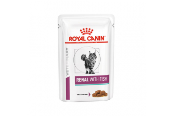 Royal Canin VDIET Feline Renal Fish Pouch 12X85G