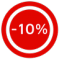 button 10% korting